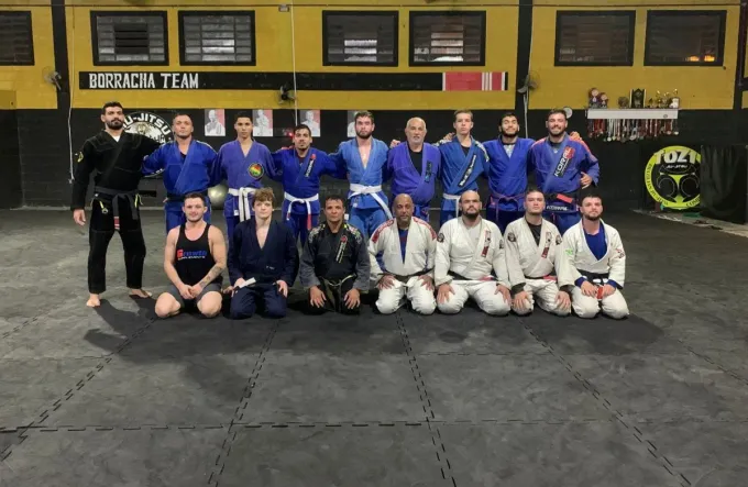 The Ethos team together after training